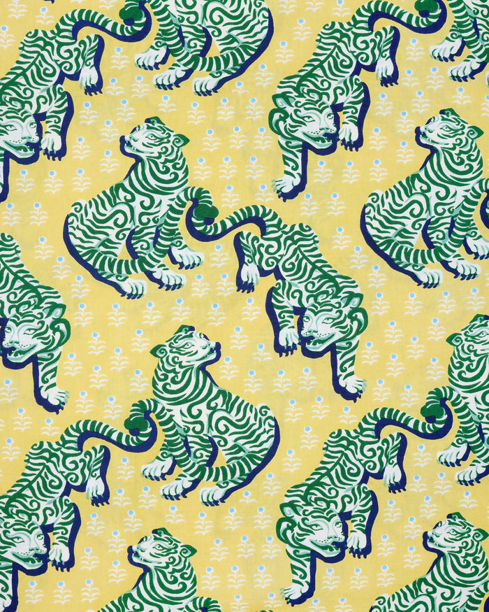 Tiger Queen - Long PJ Set - Citrine - Printfresh