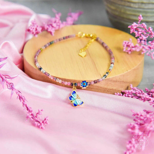 Tourmaline Anklet of Hope -  - Anklet