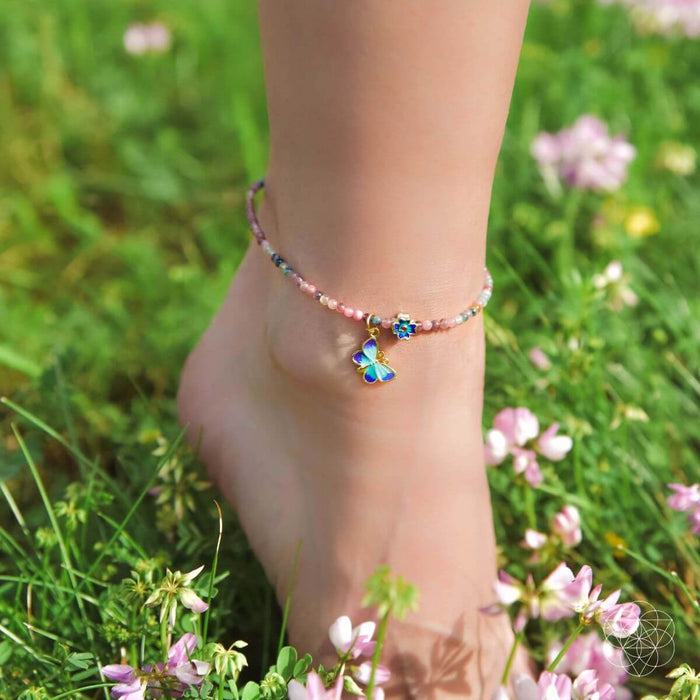 Tourmaline Anklet of Hope -  - Anklet