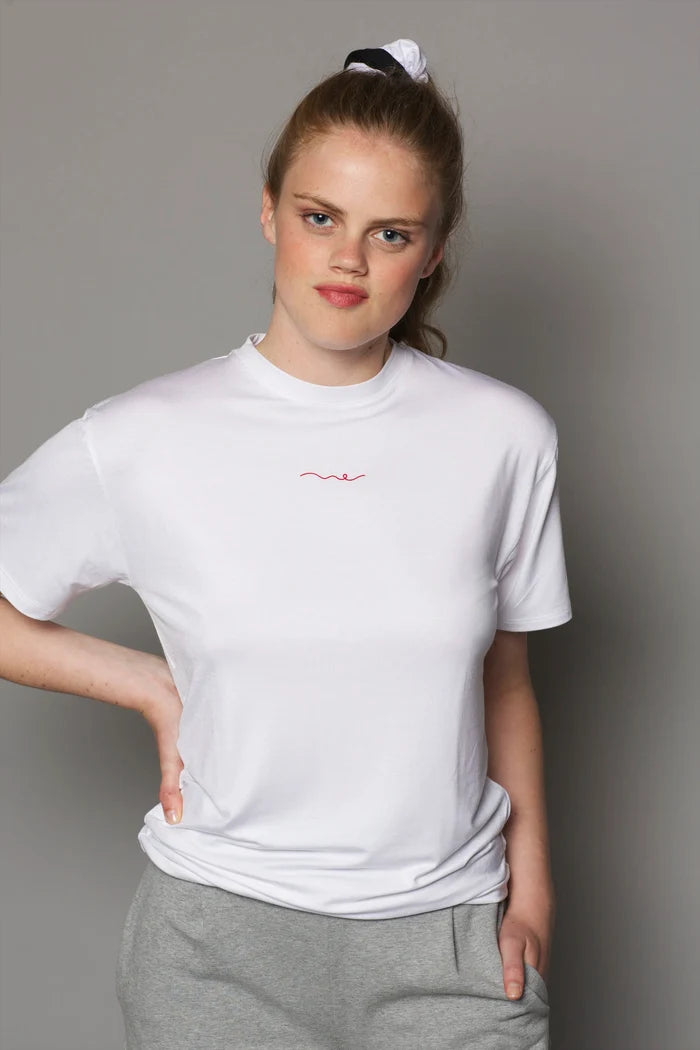Unisex Bamboo Round Neck T-Shirt | White