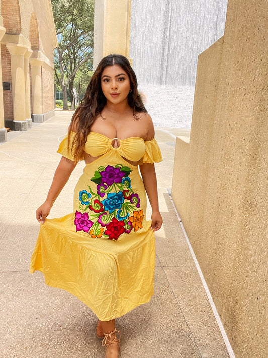 Vacaciones Dress Yellow