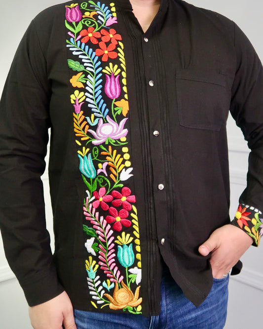 VALENTIN LONG SLEEVE GUAYABERA COLORFUL