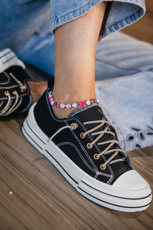 Very G Black Aman Gold Sneakers - Macoma Boutique301 Sneakers