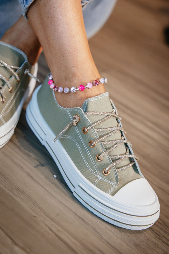 Very G Khaki Aman Gold Sneakers - Macoma Boutique301 Sneakers