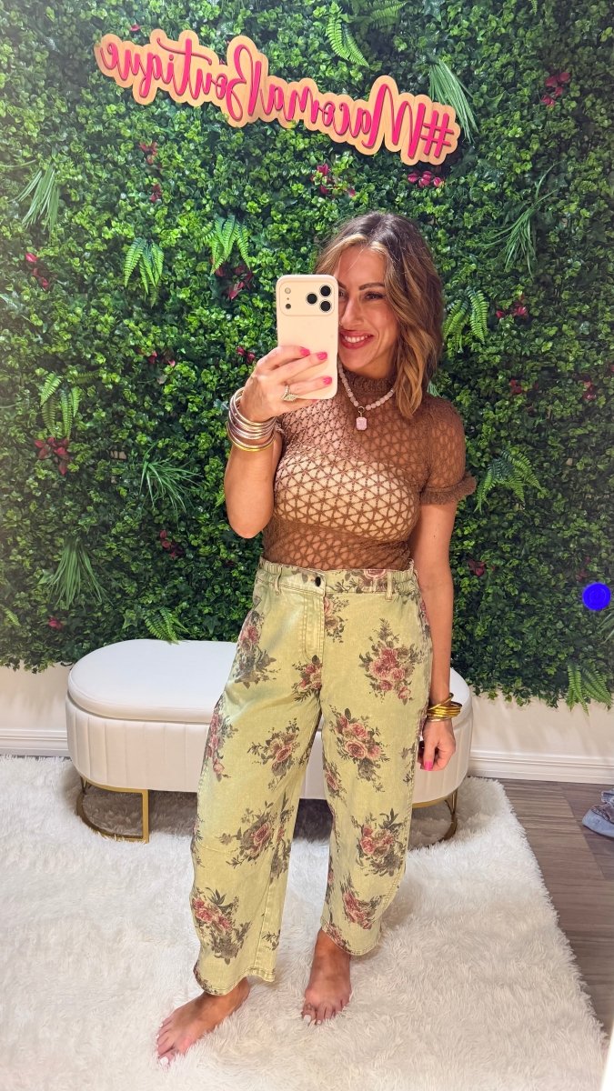 Wild Rose Pants In Matcha - Macoma Boutique210 Other Bottoms