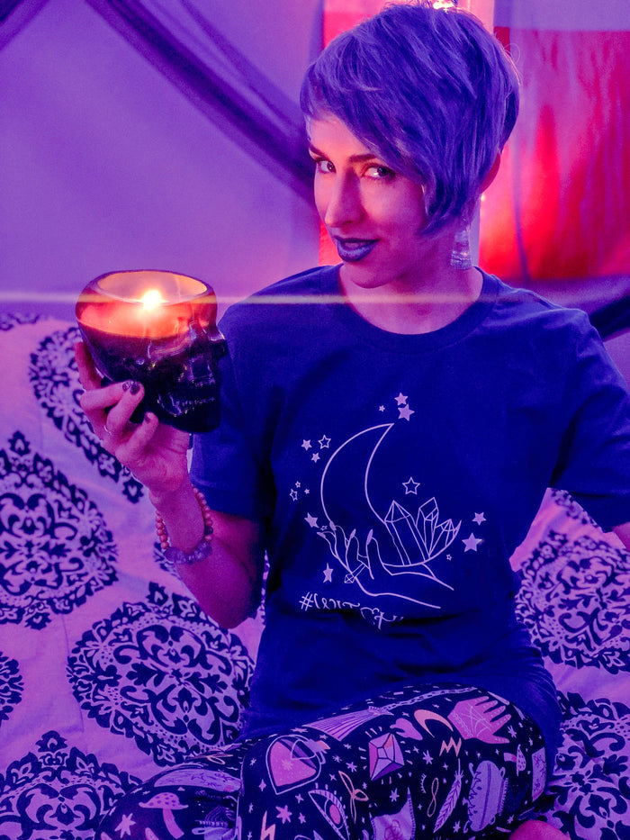 #WitchLife Crystals And Moon Tee - Unisex Shirt -  - Shirts