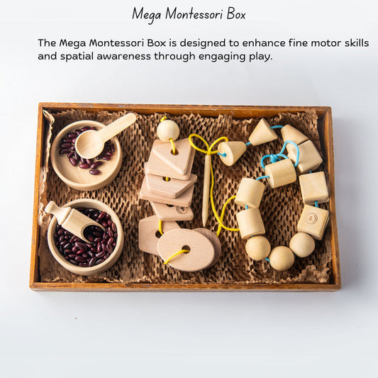 Wooden Mega Montessori Box (6 Months+)