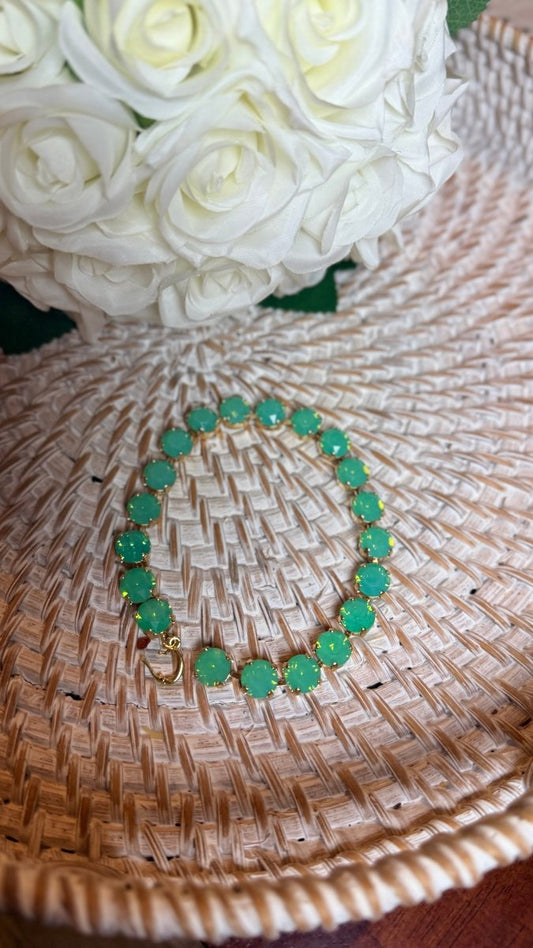 Wrapped in Sparkles Anklet/Lariat in Gold Evergreen - Macoma Boutique315 Jewelry