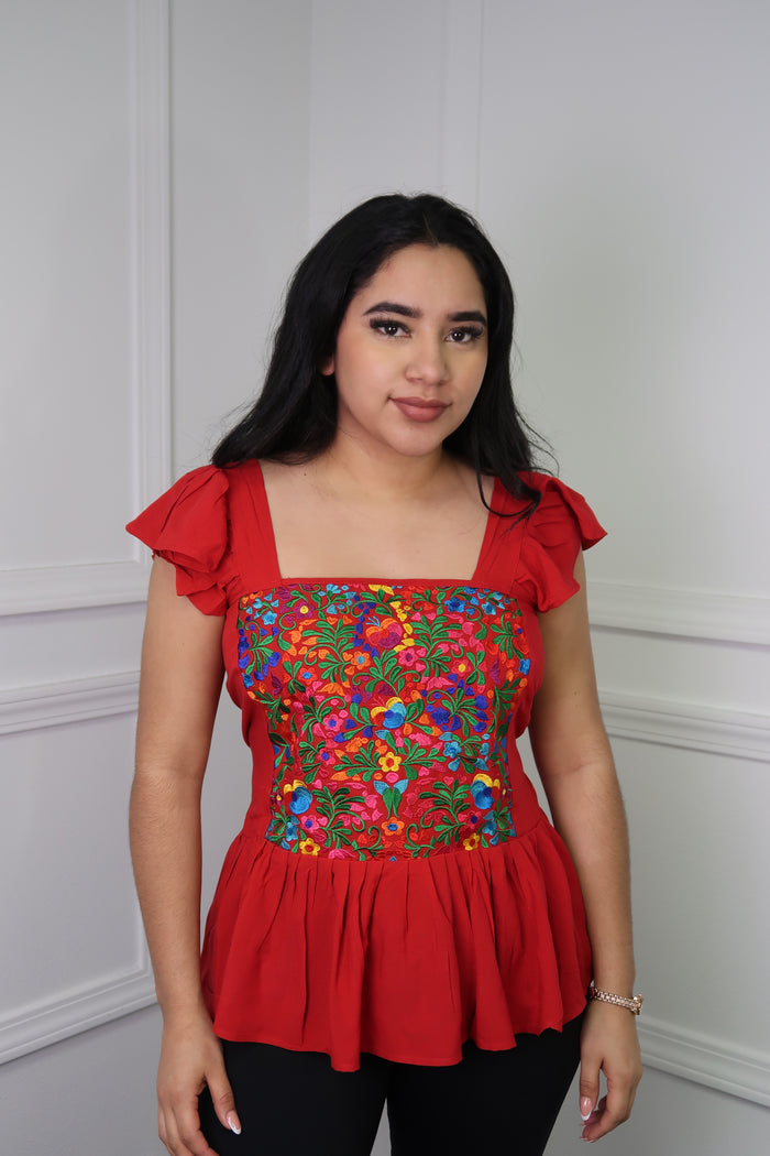 Ximena Embroidery Top