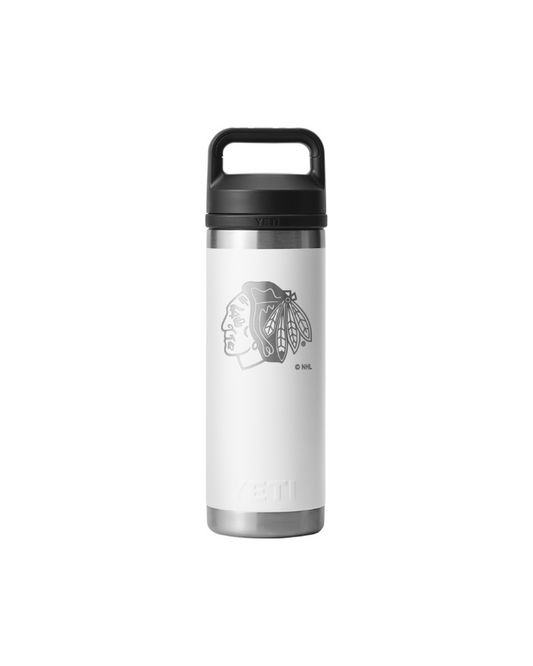 YETI Chicago Blackhawks White 18 oz Rambler Water Bottle
