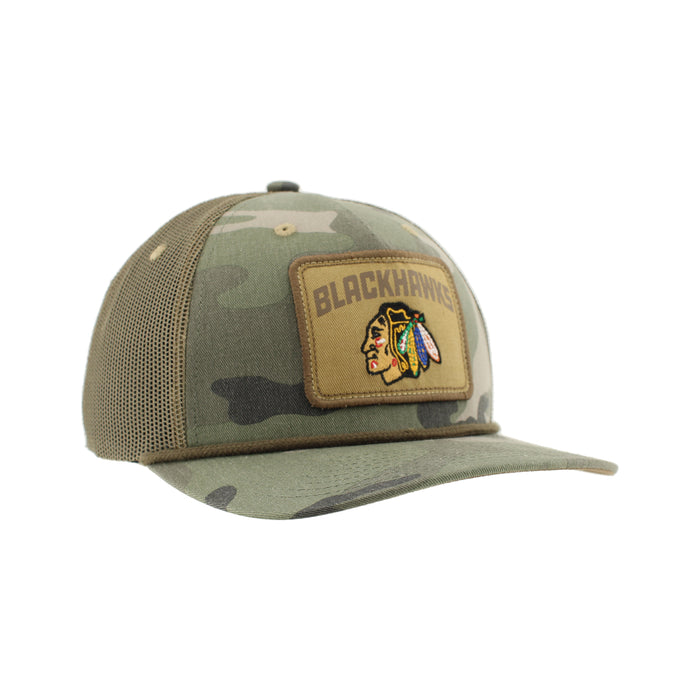 Zephyr Chicago Blackhawks Camo Rope Prairie Snapback