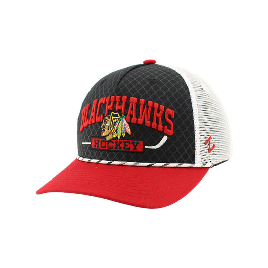 Zephyr Chicago Blackhawks Skate Lace Netting Trucker